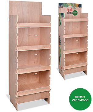 wooden displays